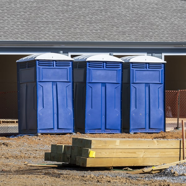 how often are the portable toilets cleaned and serviced during a rental period in Beltrami MN